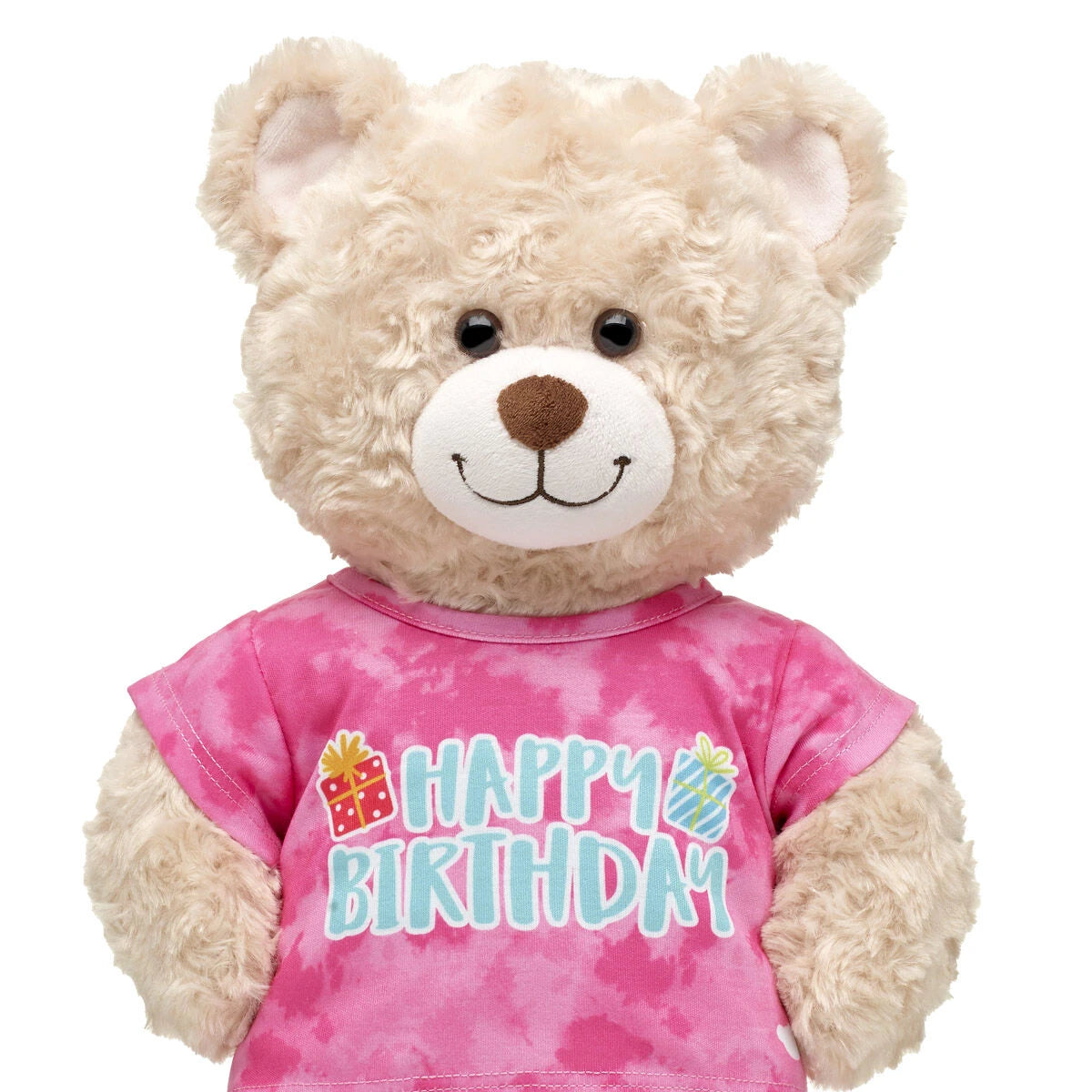 Pink Tie-Dye Birthday T-Shirt for Stuffed Animals - US 0127