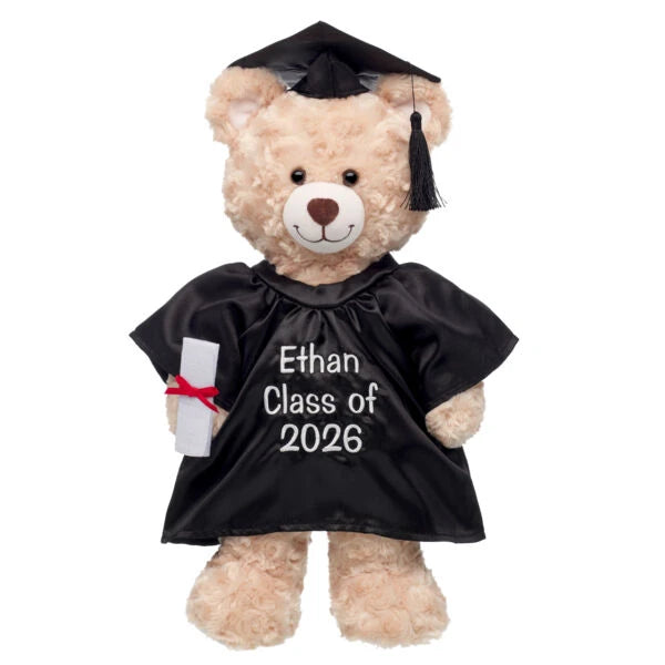 Personalized Embroidered Black Graduation Set | Build A Bear - US 3131