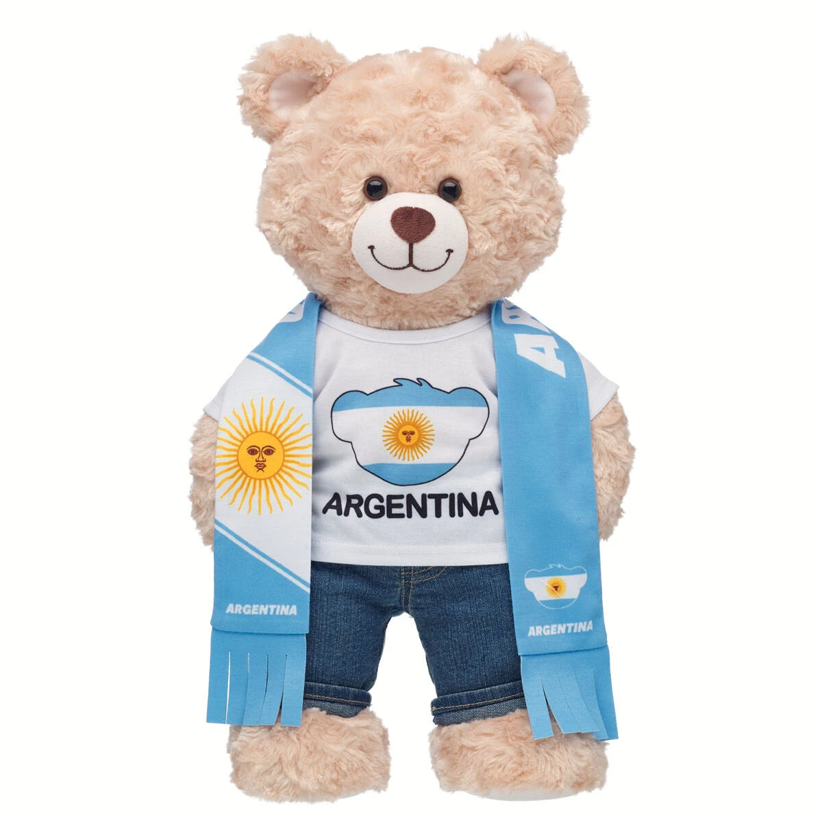 Argentina Scarf & T-Shirt Set | Build-A-Bear - US 7009