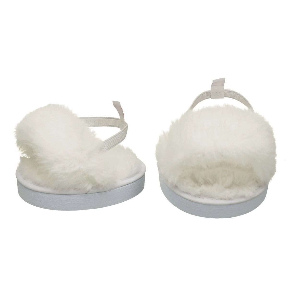 White Fuzzy Slippers for Plush Toys | Build-A-Bear® - US 0502