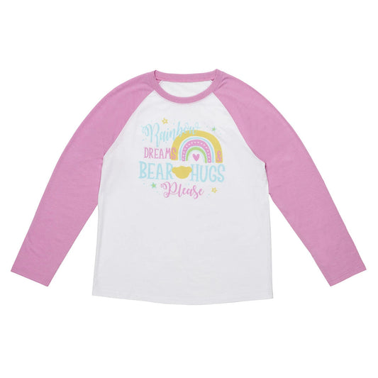 Build-A-Bear Pajama Shop™ Rainbow Dreams & Bear Hugs Please PJ Top - Adult - US 4617