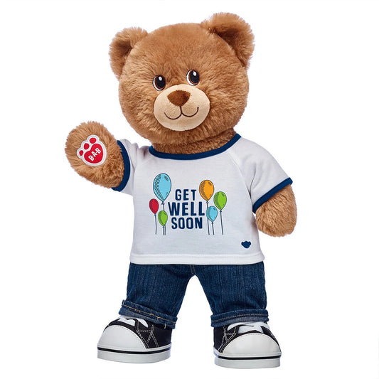 Lil' Cub® Brownie Teddy Bear "Get Well Soon" Gift Set | Build-A-Bear® - US 8136