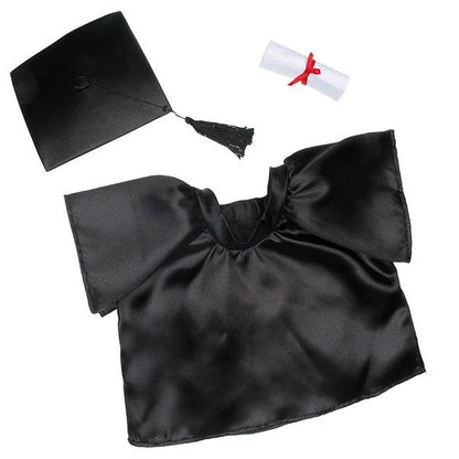 Happy Hugs Teddy Bear Black Graduation Gown Gift Set | Build-A-Bear® - US 5452