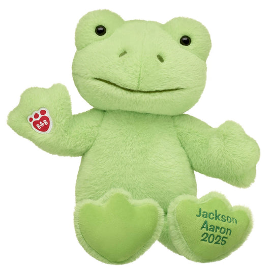 Personalized Embroidered Green Frog Plush Toy | Build-A-Bear® - US 1813