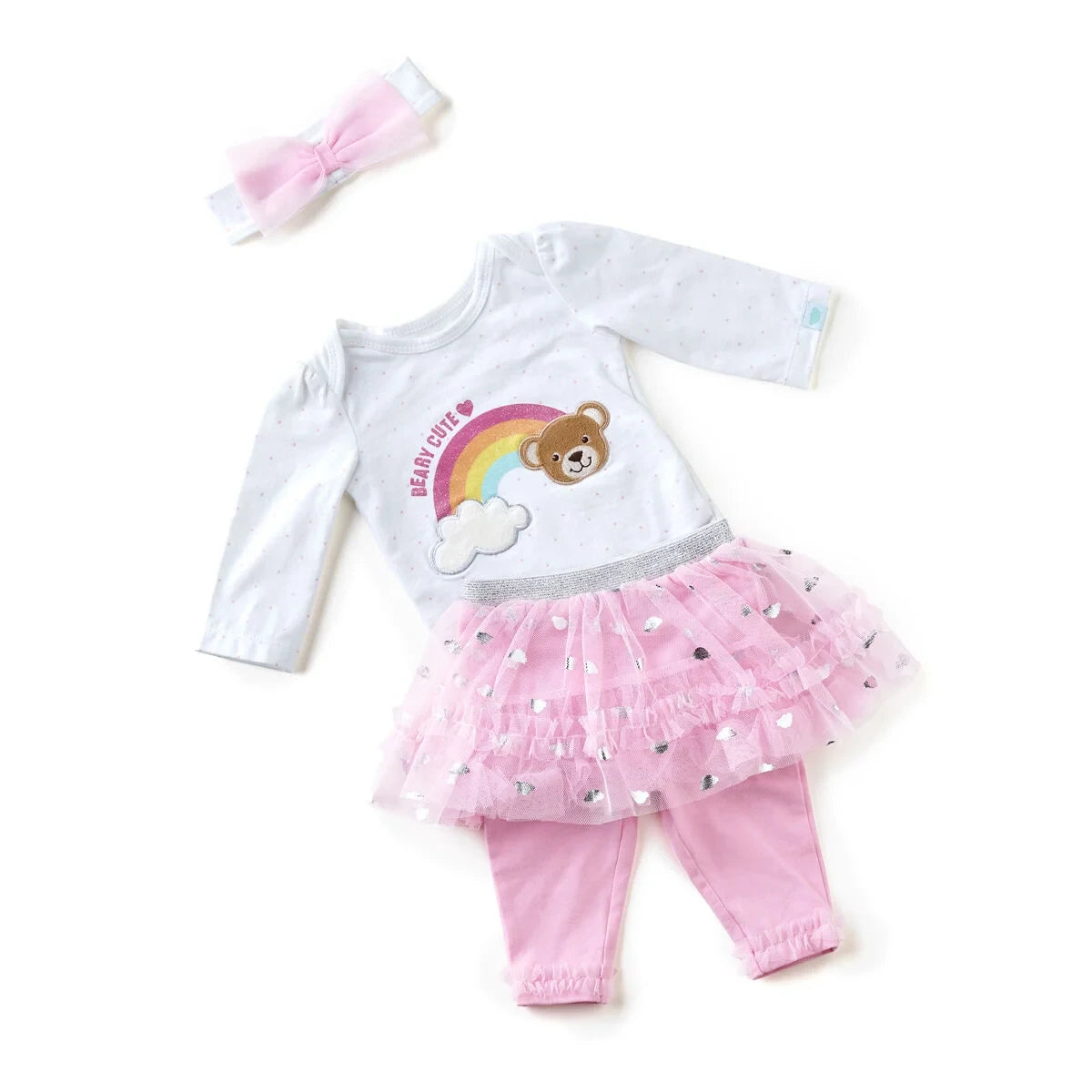 Pink Baby Tutu Outfit - Size 6 Months | Build-A-Bear® - US 7087