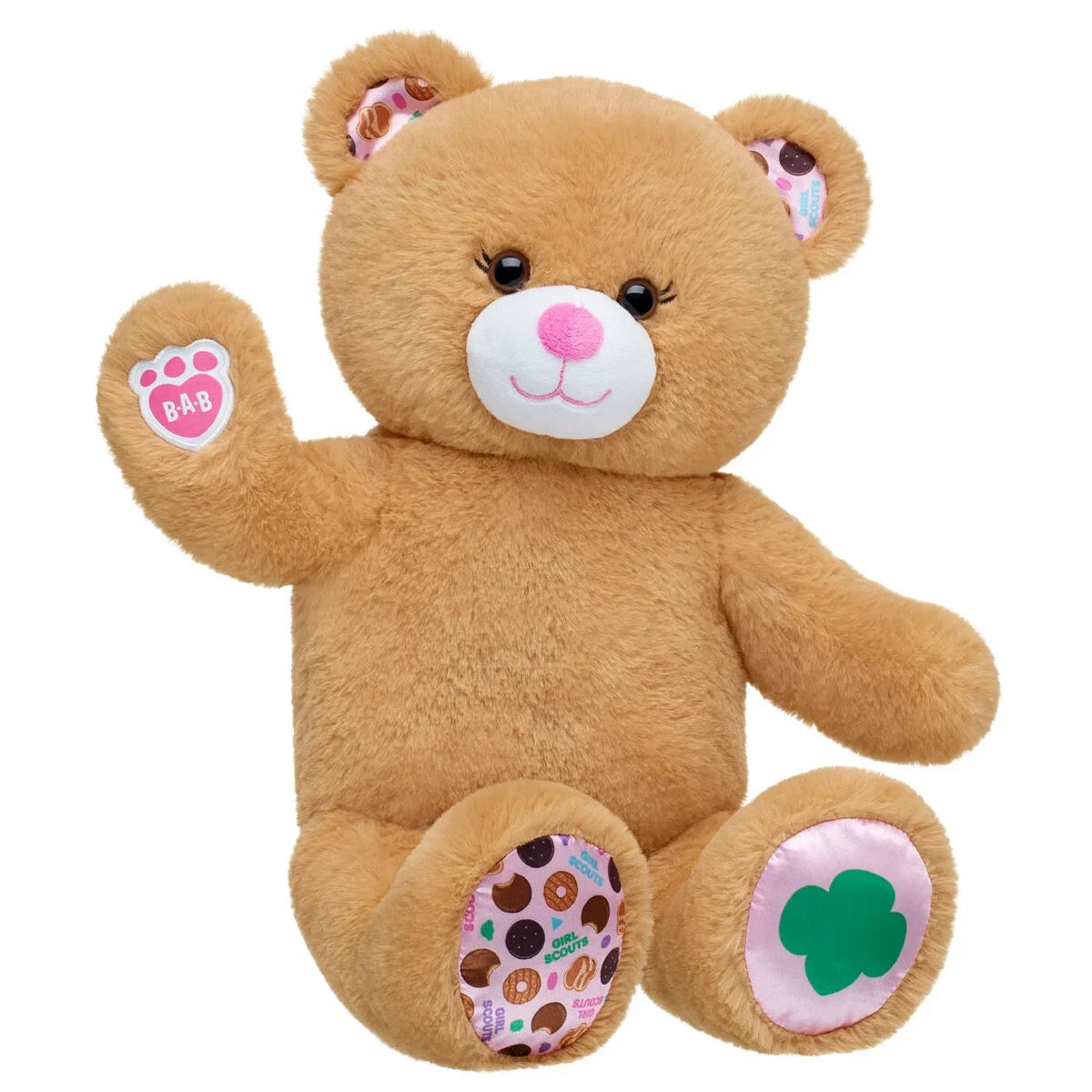 Girl Scout Cookie Teddy Bear Hoodie Gift Set w/ Bows | BAB - US 1785