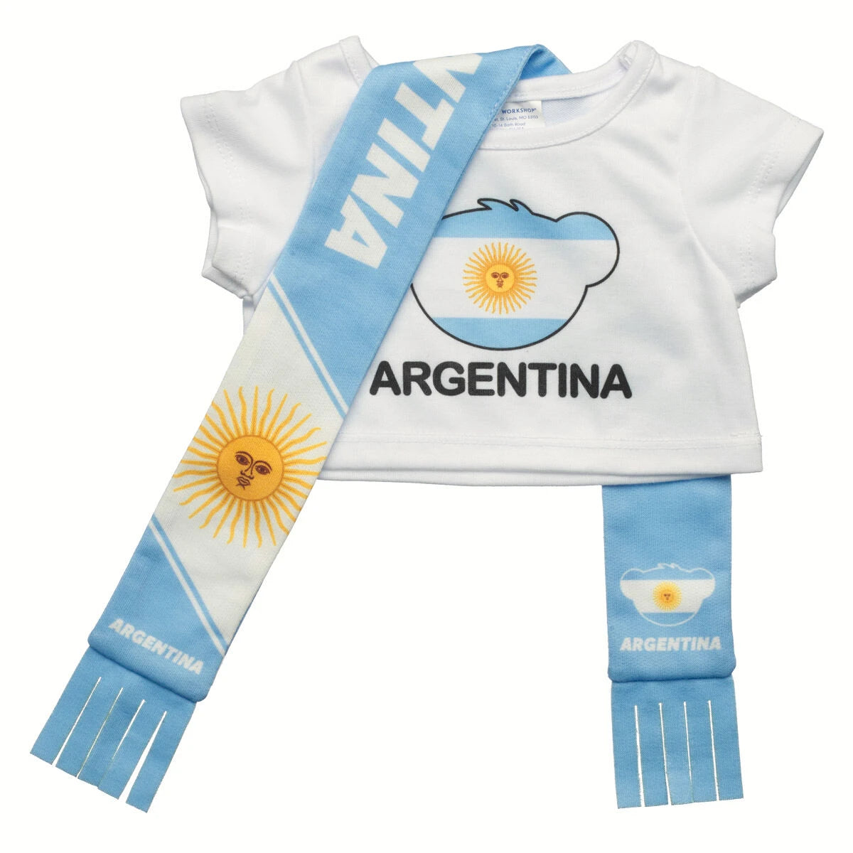 Let's Goal Bear Argentina Gift Set | Build-A-Bear - US 8327