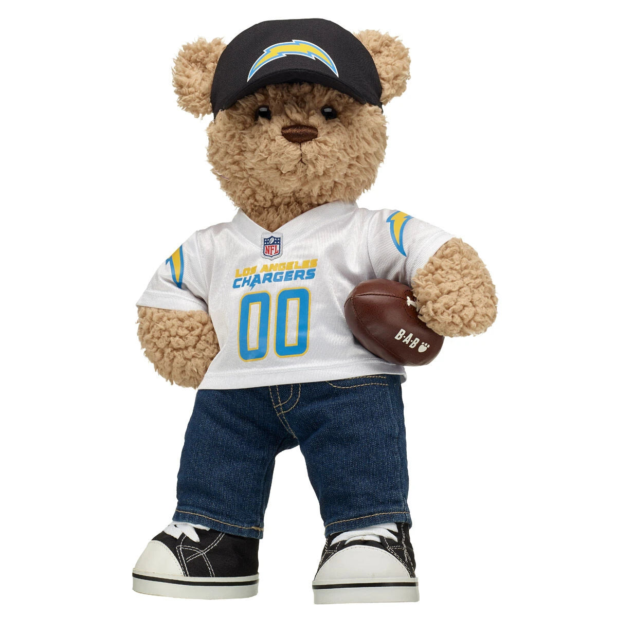 Los Angeles Chargers Timeless Teddy Bear Football Gift Set - US 6901