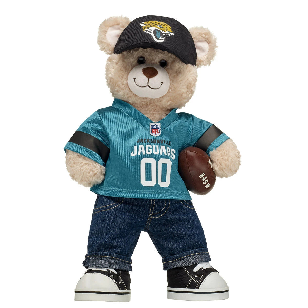 Jacksonville Jaguars Happy Hugs Football Teddy Bear Gift Set - US 4836