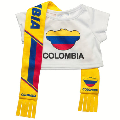 Colombia Scarf &amp; T-Shirt Set | Build-A-Bear - US 4384