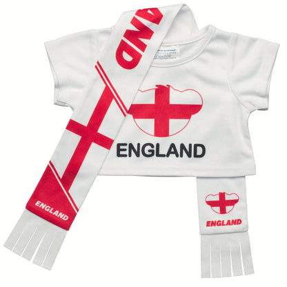 England Scarf &amp; T-Shirt Set | Build-A-Bear - US 7726