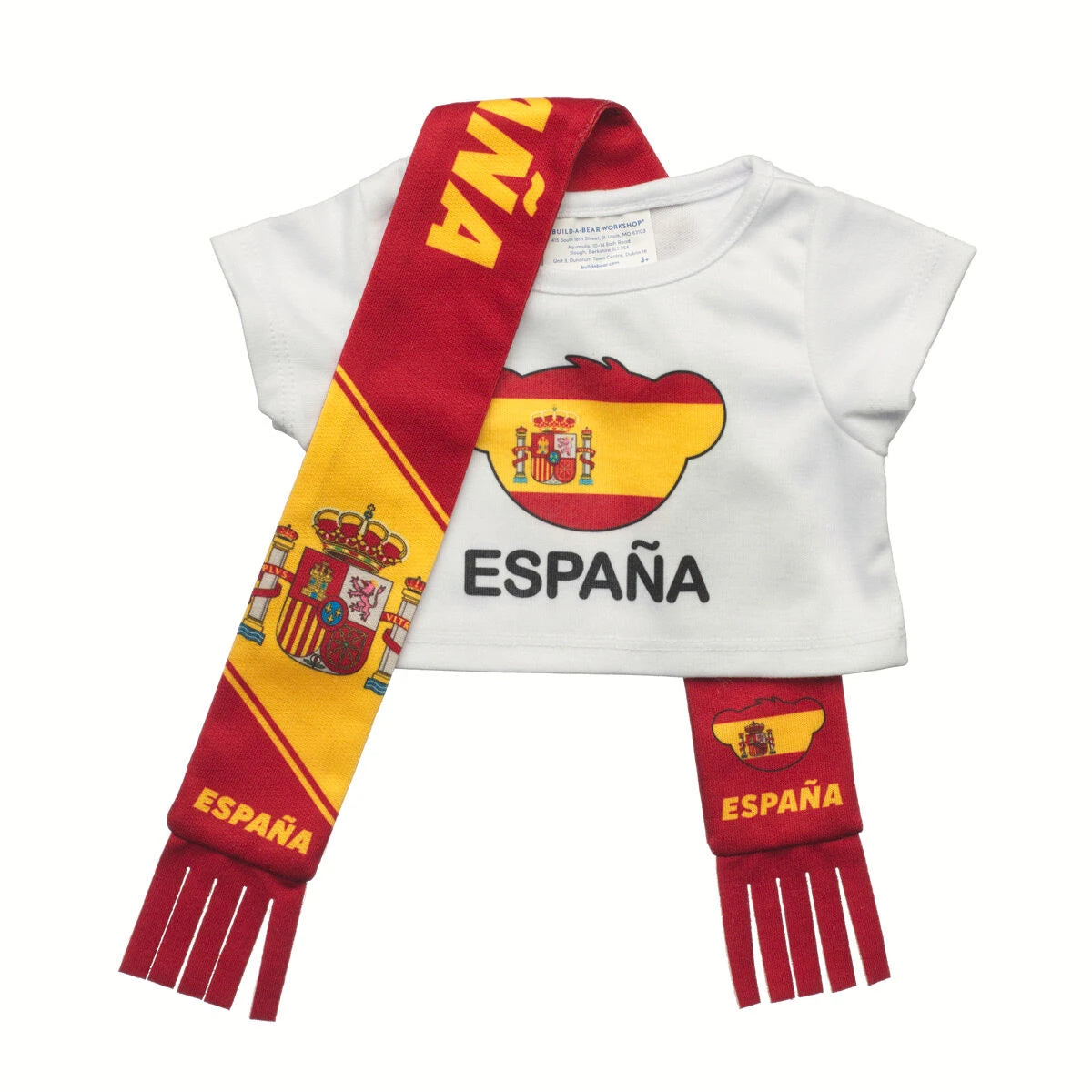 Let's Goal Bear Spain Gift Set | Build-A-Bear - US 3468