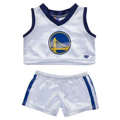 Golden State Warriors Happy Hugs Teddy Bear Basketball Gift Set | Build-A-Bear® - US 7513