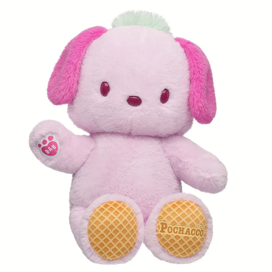 Sanrio Hello Kitty & Friends Strawberry Ice Ice Cream Pochacco Plush | Build-A-Bear - US 1668