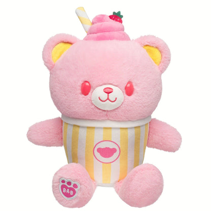 Strawberry Lemonade Bear Slushie Plushie w/ Carrying | BAB - US 4236
