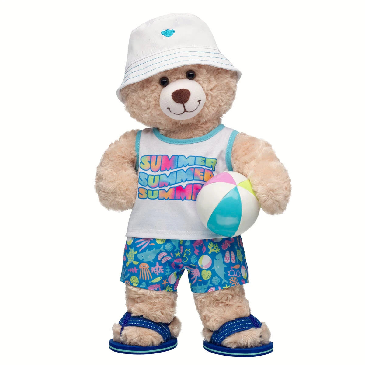 Happy Hugs Teddy Bear Summer Beach Gift Set | Build-A-Bear - US 2282