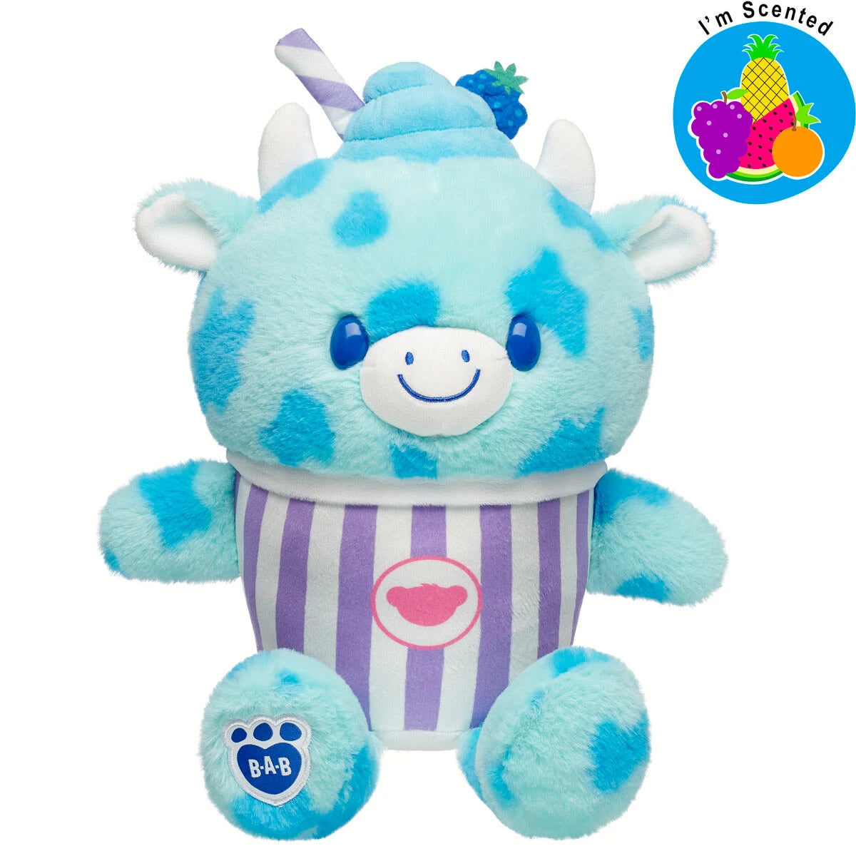Blue Raspberry Cow Slushie Plushie Scented Gift Set | BAB - US 9240