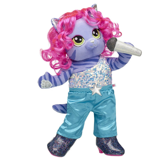 Honey Girls Teegan Tiger Pink Hair Plush Toy Gift Set - US 8278