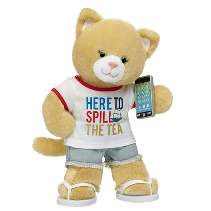 Jennifur Plush Cat Spill the Tea Gift Set - US 1289