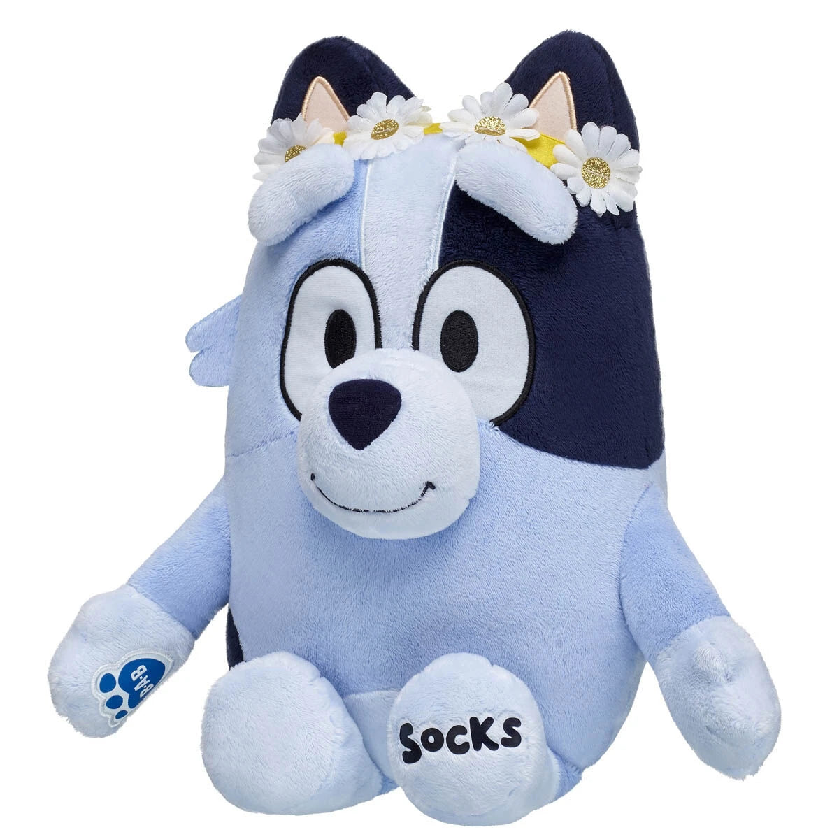 Socks Plush Puppy w/ Flower Crown | Build-A-Bear - US 0273