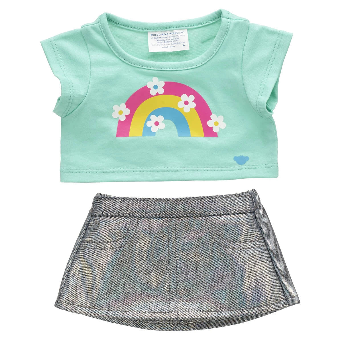 Kabu™ Rainbow Tee &amp; Skirt Set for Plush Toys | Build-A-Bear® - US 5977
