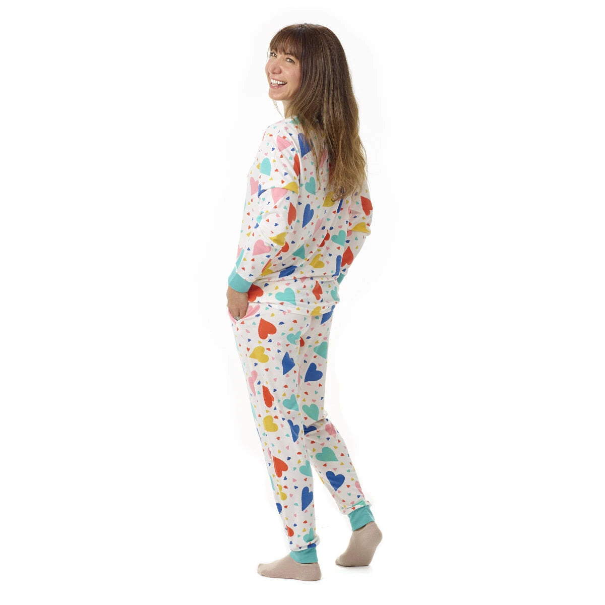 Build-A-Bear Pajama Shop™ Colorful Hearts PJ Top - Adult - US 4752