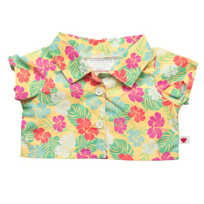 Tropical Flower Print Shirt | Build-A-Bear - US 0343