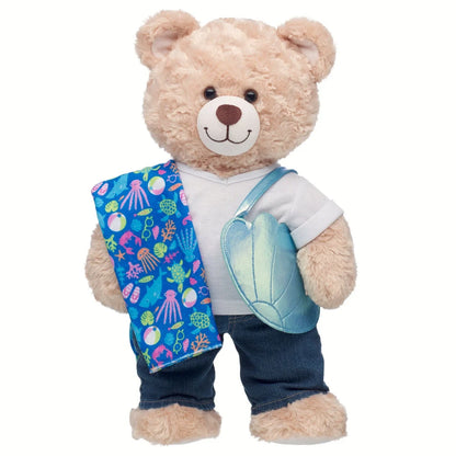 Seashell Tote &amp; Beach Towel Set | Build-A-Bear - US 5573