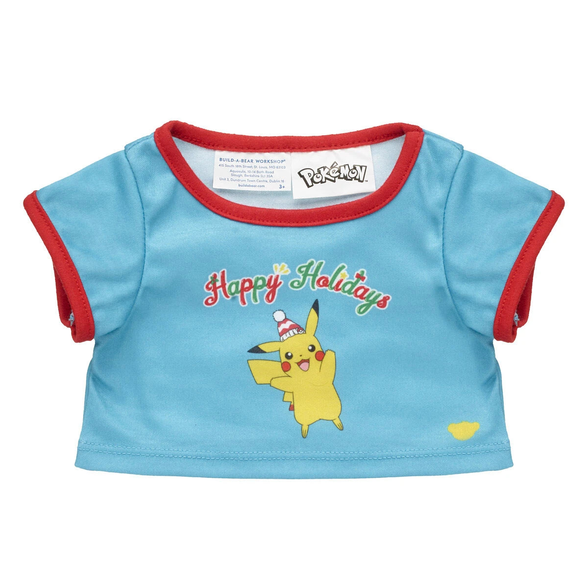 Pokémon Happy Holidays Tee for Plush Toys | Build-A-Bear® - US 8044