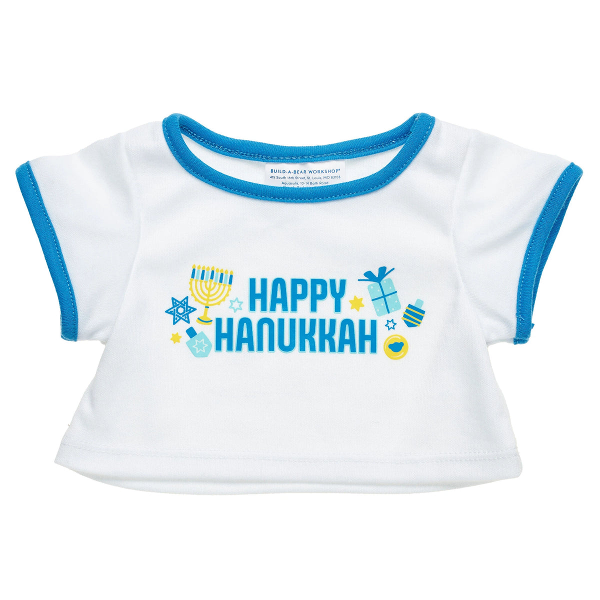 Happy Hanukkah T-Shirt for Stuffed Animals | Build-A-Bear® - US 8945